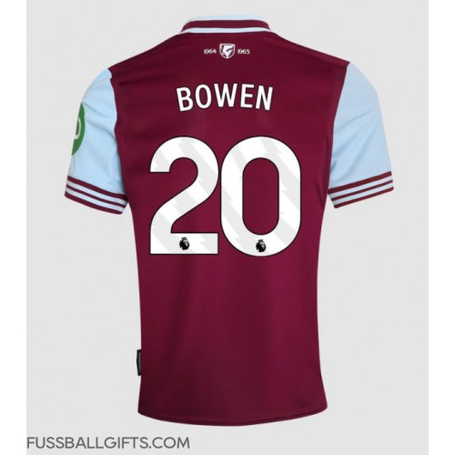 West Ham United Jarrod Bowen #20 Fußballbekleidung Heimtrikot 2024-25 Kurzarm